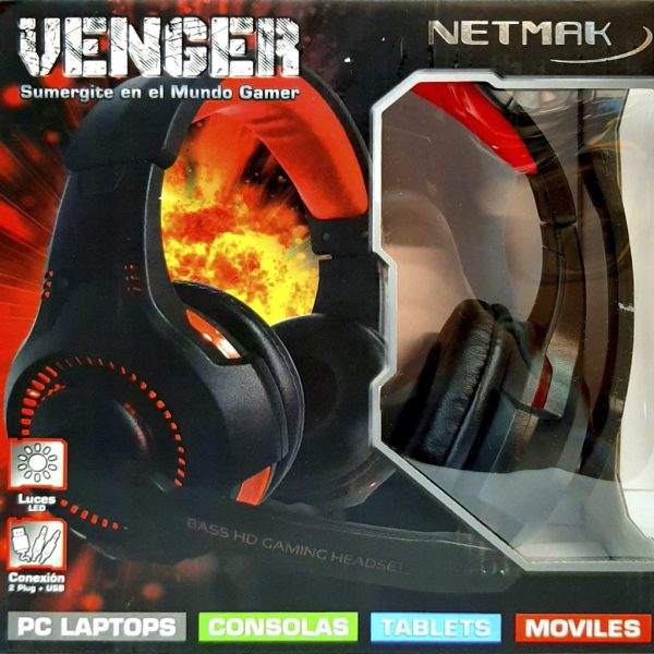 AURICULARES VENGER NETMAK